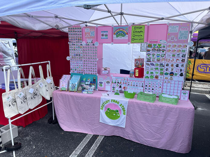 Goblin Market nov 29th 2025 8ft booth setup